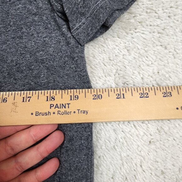 John Varvatos Star Collection Heather Grey Henley Button size Medium M Clean USA - Picture 5 of 7